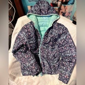 Eddie Bauer Kids' Reversible Jacket Lightweight Waterproof Quilted Down Raincoat